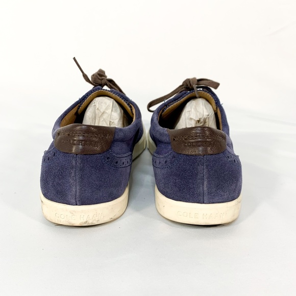 cole haan blue wingtip shoes